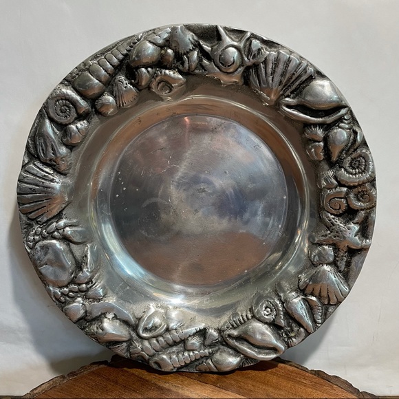 Betty Barrena silver seashell nautical 12 in. bowl - Picture 11 of 11
